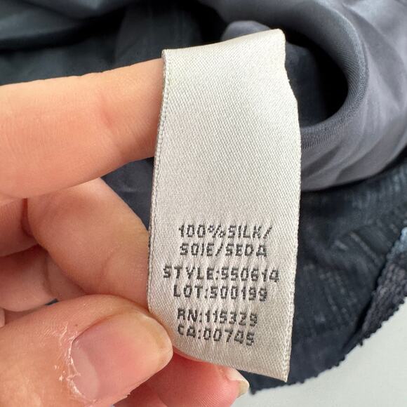 Badgley Mischka Dress Womens 4‎ Blue Sequin Mini Strapless Vintage Cocktail Silk - Picture 5 of 7